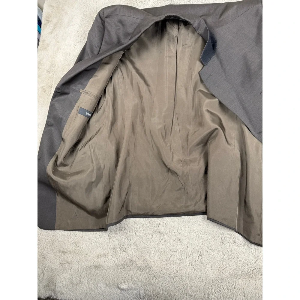 Hugo Boss Virgin Wool Blazer Sport Coat Business Casual Gray 46R (see‎ all pics)